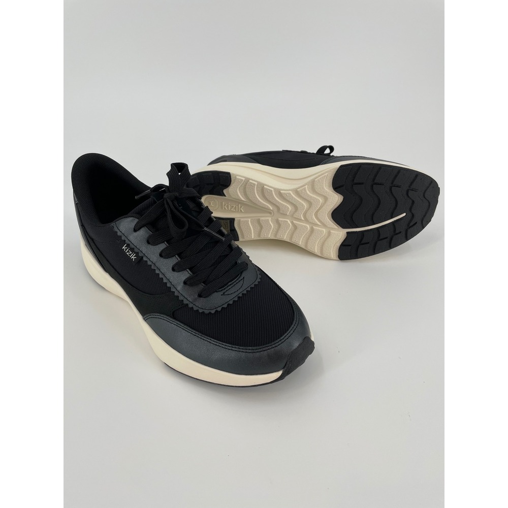 Kizik Paris Hands Free Sneakers Womens 9 Black Pristine Comfort Shoes NIB
